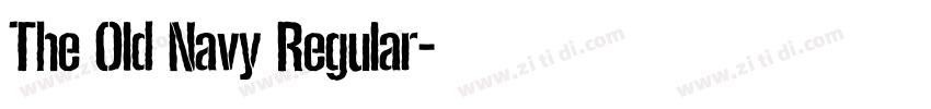 The Old Navy Regular字体转换